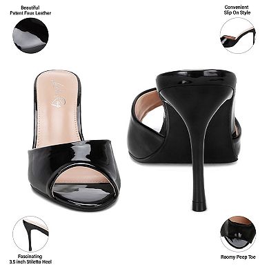 London Rag Lilith Women's Open Toe High Heels