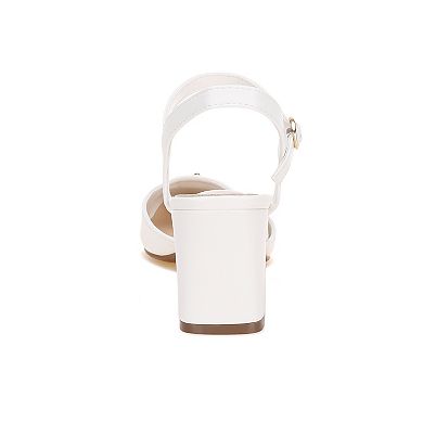 London Rag Blitz Women's Block Heel Slingback Pumps