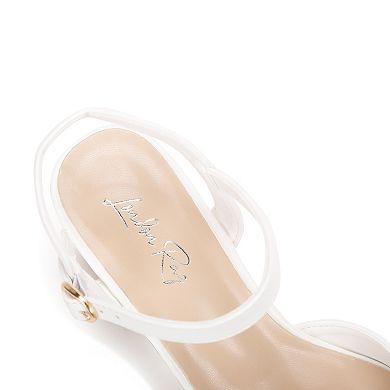 London Rag Blitz Women's Block Heel Slingback Pumps