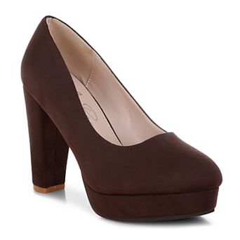 London Rag Olanta Women's Block Heel Pumps