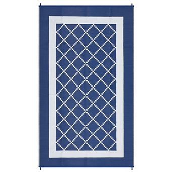 Modern Outdoor Area Rug Washable Waterproof Portable Stain Resistant Mat for Balcony Picnic