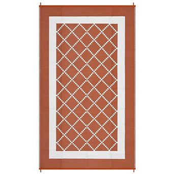 Modern Outdoor Area Rug Washable Waterproof Portable Stain Resistant Mat for Balcony Picnic