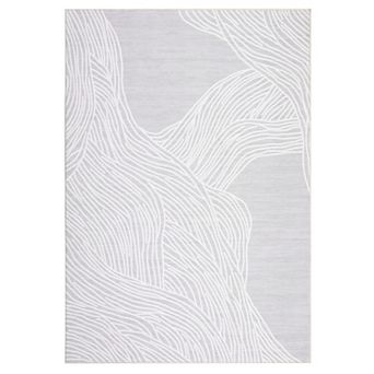 Modern Art Area Rug Non Slip Foldable Low Pile Ultra Thin Pet Friendly Floor Cover for Bedroom