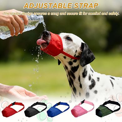 Dog Mouth Cover Adjustable Breathable Protection Dog Muzzles 1Pc