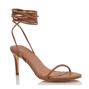 Lace-Up Strappy Ankle Wrap Stiletto Heel Sandals