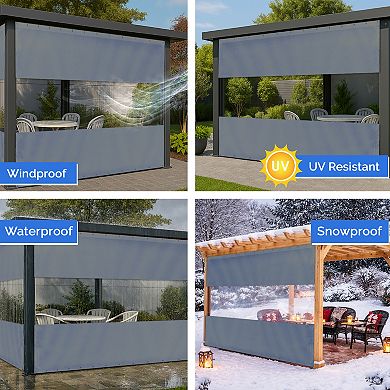 Covers&All Outdoor Panel Curtain, Curtain, Waterproof & Weather Resistant Tarp
