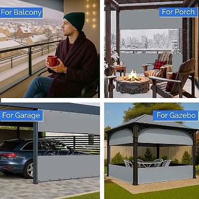 Covers&All Outdoor Panel Curtain, Curtain, Waterproof & Weather Resistant Tarp