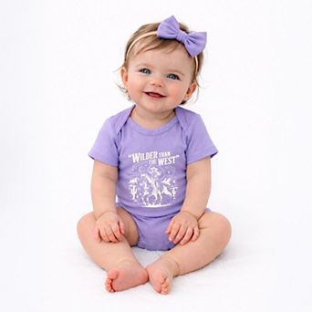 Wilder Than The West Cowgirl - Baby Short Sleeve Graphic Bodysuit