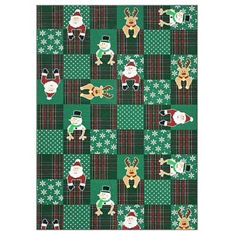 Modern Area Rug Non Slip Foldable Vacuum Clean Non Shedding Floor Cover for Living Room Playroom