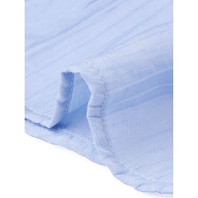 Pleated Maxi Skirt for Women's Boho Flowy A-Line Summer Tiered Long Skirts