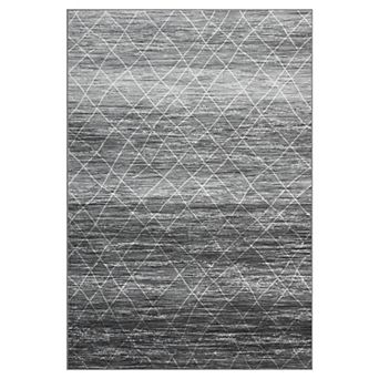 Boho Area Rug Machine Washable Vacuum Clean Ultra Thin Stain Resistant Carpet for Living Room