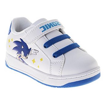 Sonic the Hedgehog Fast Dash Boys' White Court Sneakers (Toddlers/Little Kids)