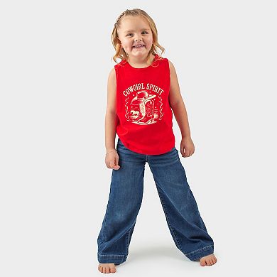 Cowgirl Spirit Boots - Toddler Graphic Tank