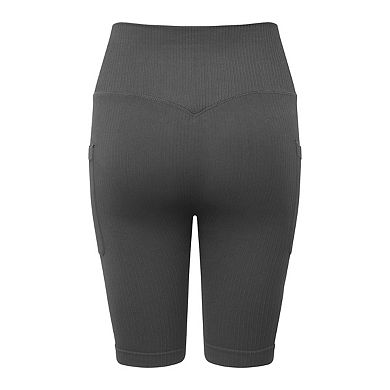 TriDri Womens/Ladies Ribbed Seamless 3D Cycling Shorts