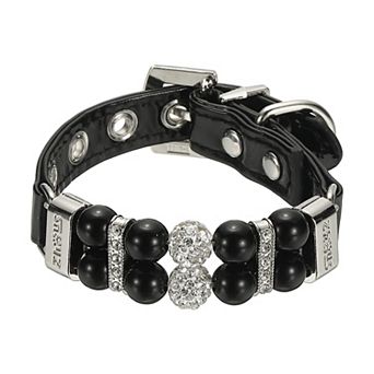1 pc Pearl Dog Collar, Bling Pearl Cats Collar Fancy Crystal Rhinestone
