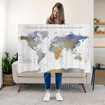 World Travel Map Push Pin I