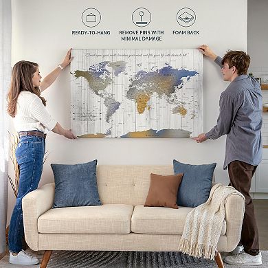 World Travel Map Push Pin I