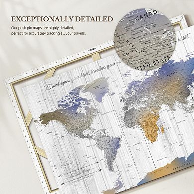 World Travel Map Push Pin I
