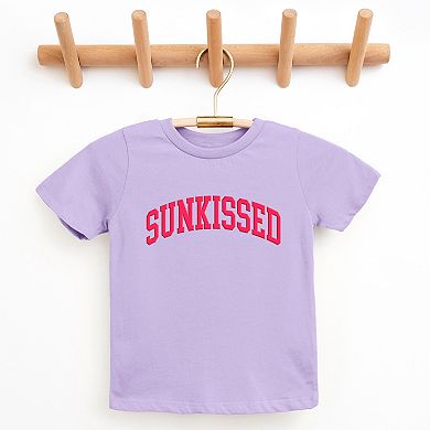 Sunkissed Varsity Arched Puff Print - Youth Short Sleeve Graphic T-Shirt