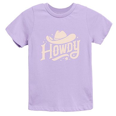 Howdy Western Hat - Youth Short Sleeve Graphic T-Shirt