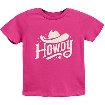 Howdy Western Hat - Youth Short Sleeve Graphic T-Shirt