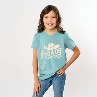 Howdy Western Hat - Youth Short Sleeve Graphic T-Shirt