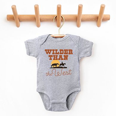 Wilder Than The West Bold - Baby Short Sleeve Graphic Bodysuit