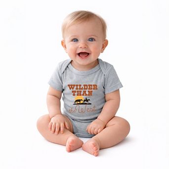 Wilder Than The West Bold - Baby Short Sleeve Graphic Bodysuit