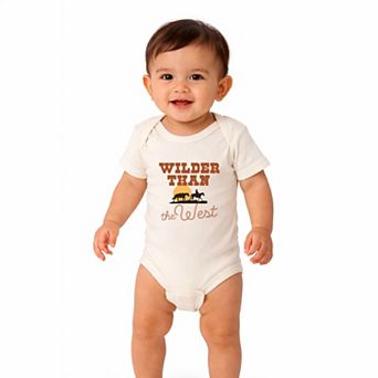 Wilder Than The West Bold - Baby Short Sleeve Graphic Bodysuit