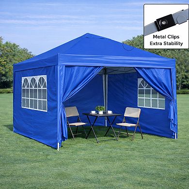WOW PIONEER Portable Pop-Up Gazebo Canopy Tent with Removable Sidewalls and Windows