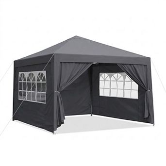 WOW PIONEER Portable Pop-Up Gazebo Canopy Tent with Removable Sidewalls and Windows