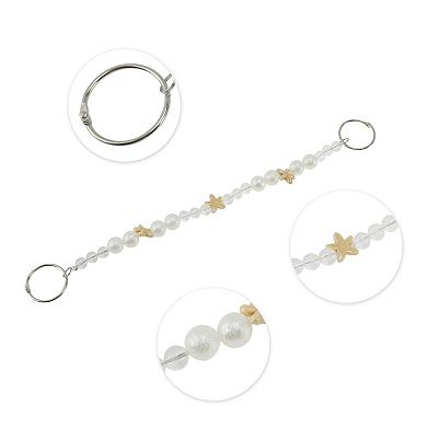12.6" Adjustable Portable Handbag Strap for Purses Starfish White