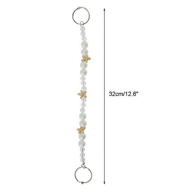 12.6" Adjustable Portable Handbag Strap for Purses Starfish White