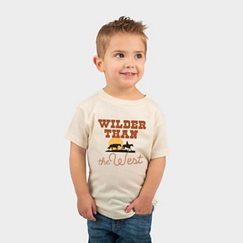 Wilder Than The West Bold - Toddler Short Sleeve Graphic T-Shirt
