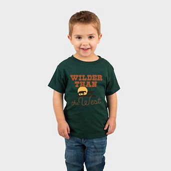 Wilder Than The West Bold - Toddler Short Sleeve Graphic T-Shirt