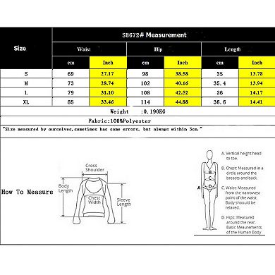 Women's High Waist Skort, Button Trim Wrap Front Asymmetric Skort for Office