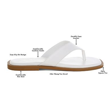 London Rag Perrys Women's Slip-On Thong Sandals