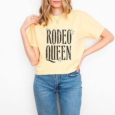 Rodeo Queen Tall - Women's Boxy Crop Top Graphic T-Shirt