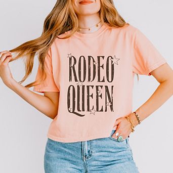 Rodeo Queen Tall - Women's Boxy Crop Top Graphic T-Shirt