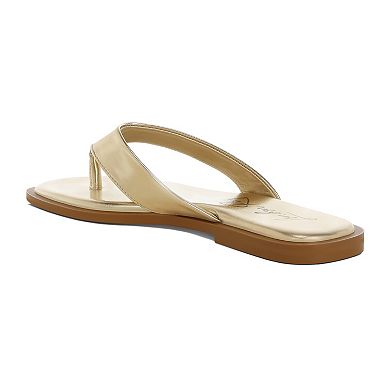 London Rag Nitty Women's Slip-On Thong Sandals