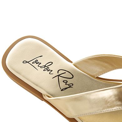 London Rag Nitty Women's Slip-On Thong Sandals