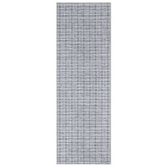 Modern Grid Area Rug Low Pile Pet Friendly Non Slip Vacuum Clean Carpet for Kid's Room Dining Room