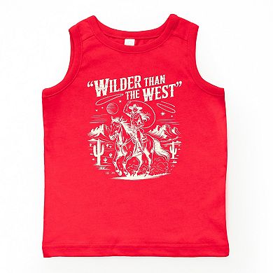 Wilder Than The West Cowgirl - Youth Tank Top