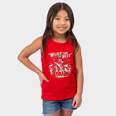 Wilder Than The West Cowgirl - Youth Tank Top