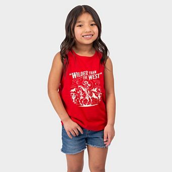 Wilder Than The West Cowgirl - Youth Tank Top