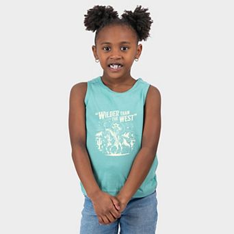 Wilder Than The West Cowgirl - Youth Tank Top
