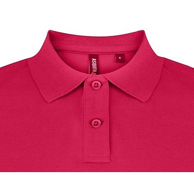 Asquith & Fox Womens/Ladies Plain Short Sleeve Polo Shirt