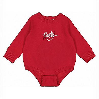 Embroidered Howdy Rope - Infant Fleece BodySuit