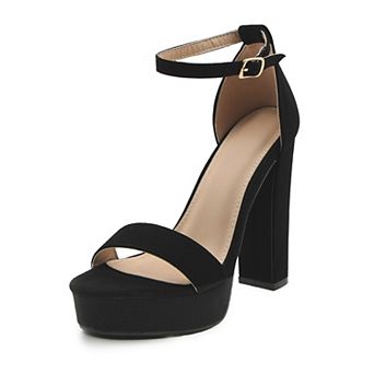 Chunky Platform Heel Ankle Strap Sandal