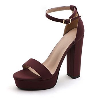 Chunky Platform Heel Ankle Strap Sandal